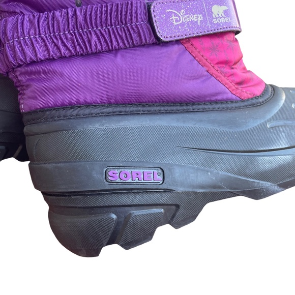 Sorel x Disney Frozen 2 Youth Flurry Snow Boots Sz 7 - Picture 3 of 11